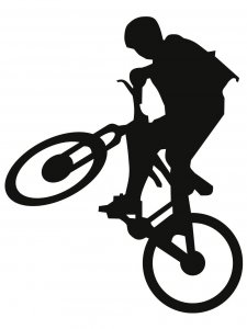 Трафарет Велосипеда 12