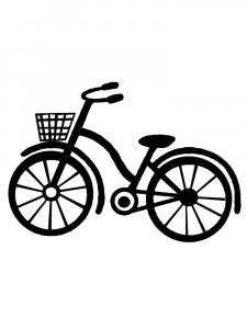 Трафарет Велосипеда 14