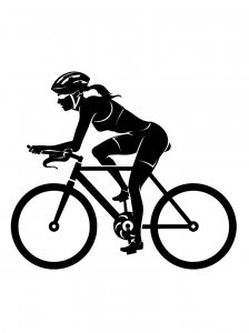 Трафарет Велосипеда 15