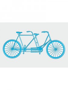 Трафарет Велосипеда 2