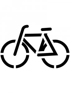 Трафарет Велосипеда 3