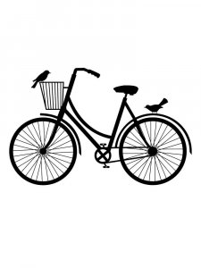 Трафарет Велосипеда 4