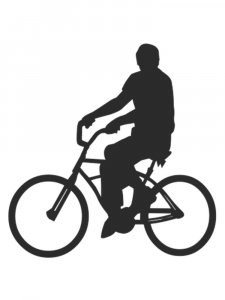 Трафарет Велосипеда 5