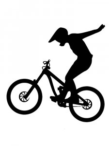 Трафарет Велосипеда 8