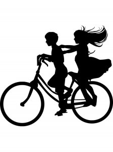 Трафарет Велосипеда 9