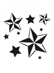 Трафарет Звезды 6