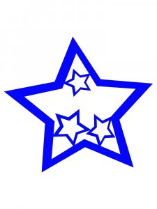 Трафарет Звезды 9