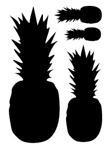 Трафарет Ананас 11