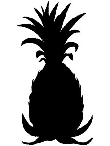 Трафарет Ананас 14