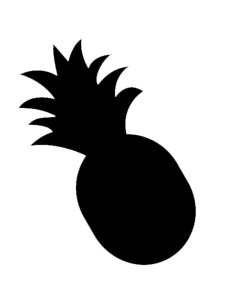 Трафарет Ананас 15