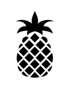 Трафарет Ананас 2