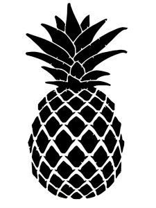 Трафарет Ананас 4
