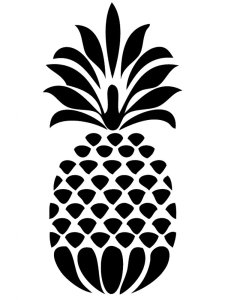 Трафарет Ананас 7