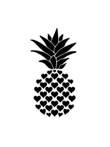 Трафарет Ананас 9