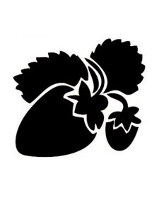 Трафарет Клубники 12