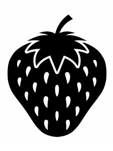 Трафарет Клубники 13