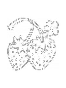 Трафарет Клубники 2