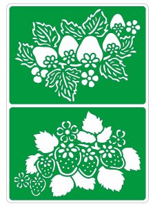 Трафарет Клубники 3