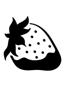 Трафарет Клубники 6