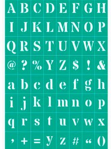 Alphabet Stencils 2