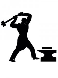 Blacksmith Stencil 6