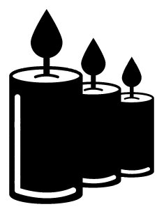 Candle Stencil 11