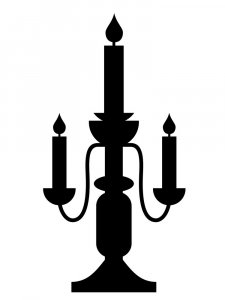 Candle Stencil 12