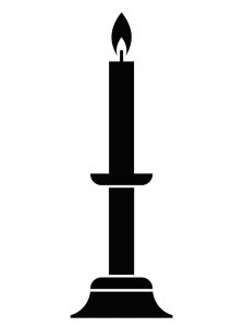 Candle Stencil 15