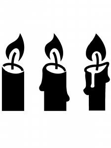 Candle Stencil 16