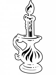Candle Stencil 2