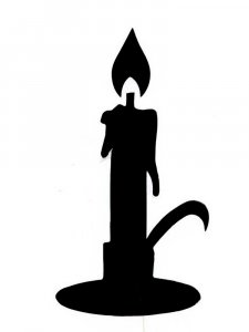 Candle Stencil 6
