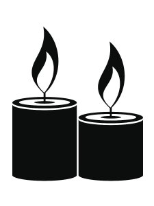 Candle Stencil 7