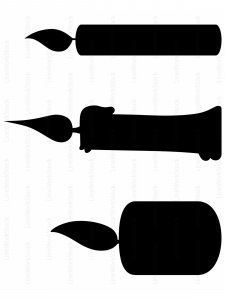 Candle Stencil 9