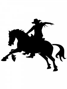 Cowboy Stencil 1