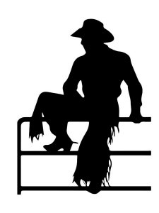 Cowboy Stencil 11