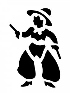 Cowboy Stencil 12