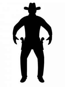 Cowboy Stencil 20