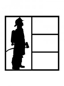 Firefighter Stencil 4