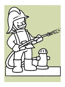 Firefighter Stencil 5