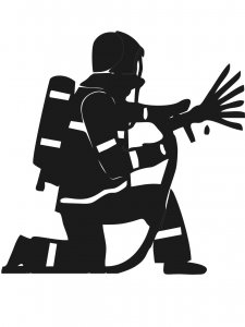 Firefighter Stencil 8