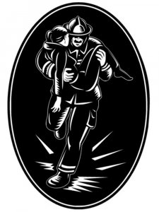 Firefighter Stencil 9