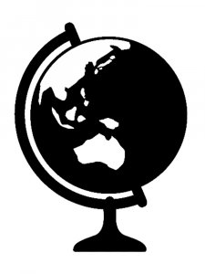 Globe Stencil 5