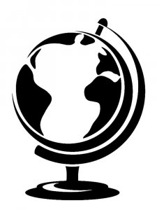 Globe Stencil 9
