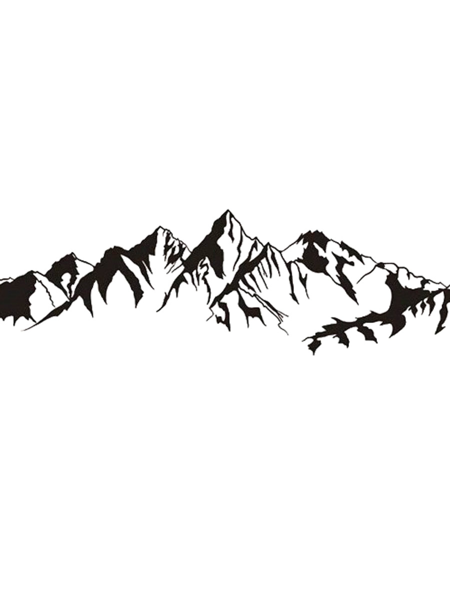 Free printable Mountains stencils and templates
