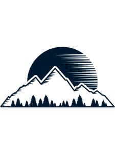 Mountains Stencil 4