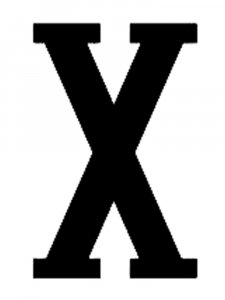 Roman numerals Stencil 10