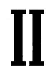 Roman numerals Stencil 2