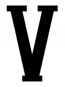 Roman numerals Stencil 5