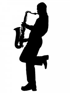 Saxophone Stencil 7