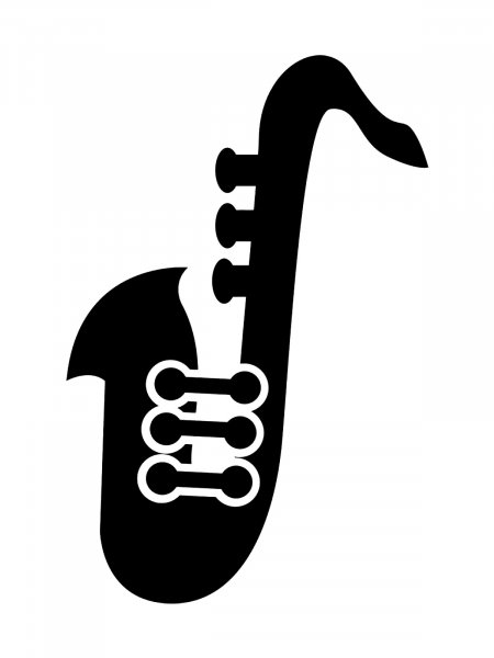 Free printable Saxophone stencils and templates